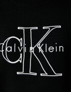 CALVIN KLEIN JEANS пуловер дамски от памук черен LV047G322G