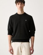 CALVIN KLEIN JEANS пуловер мъжки от памук черен LV04RH325G