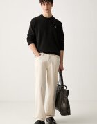 CALVIN KLEIN JEANS пуловер мъжки от памук черен LV04RH325G