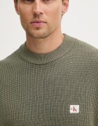 CALVIN KLEIN JEANS пуловер мъжки от памук зелен LV04RD313G