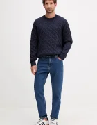 CALVIN KLEIN JEANS Пуловер мъжки в тъмносиньо LV04RC359G