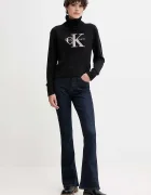 CALVIN KLEIN JEANS Пуловер в черно с поло LV047D354G