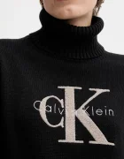 CALVIN KLEIN JEANS Пуловер в черно с поло LV047D354G
