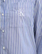 CALVIN KLEIN JEANS Риза дамска в синьо със свободна кройка с класическа яка LV044D170G
