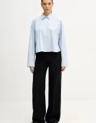 CALVIN KLEIN JEANS Риза дамска в синьо със свободна кройка с класическа яка LV047C141G