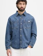 CALVIN KLEIN JEANS риза мъжка от деним синя LV04RF710G