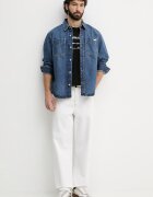 CALVIN KLEIN JEANS риза мъжка от деним синя LV04RF710G