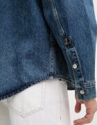 CALVIN KLEIN JEANS риза мъжка от деним синя LV04RF710G