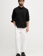 CALVIN KLEIN JEANS риза мъжка с памук черна LV04RF113G