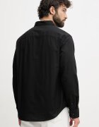 CALVIN KLEIN JEANS риза мъжка с памук черна LV04RF113G