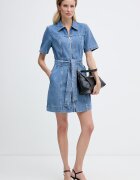 CALVIN KLEIN JEANS рокля от деним синя LV047G738G