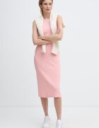 CALVIN KLEIN JEANS рокля от памук с еластан розова LV047G209G
