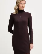 CALVIN KLEIN JEANS Рокля в кафяво къса с кройка по тялото LV047E204G