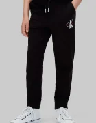 CALVIN KLEIN JEANS спортен панталон за деца от памук черен със стандартна талия LVCKTJC08U