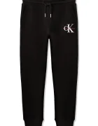 CALVIN KLEIN JEANS спортен панталон за деца от памук черен със стандартна талия LVCKTJC08U