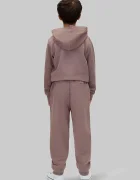 CALVIN KLEIN JEANS спортен панталон за деца от памук кафяв LVCKTJC42B