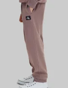 CALVIN KLEIN JEANS спортен панталон за деца от памук кафяв LVCKTJC42B