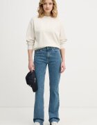 CALVIN KLEIN JEANS суичър дамски от памук бежов LV047F204G
