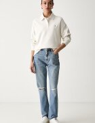 CALVIN KLEIN JEANS суичър дамски от памук бежов LV047G230G