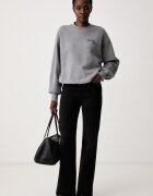 CALVIN KLEIN JEANS суичър дамски с памук сив LV047H250G
