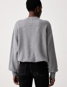 CALVIN KLEIN JEANS суичър дамски с памук сив LV047H250G