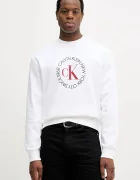 CALVIN KLEIN JEANS Суичър мъжки в бяло с принт LV14RE250G