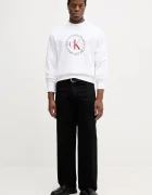 CALVIN KLEIN JEANS Суичър мъжки в бяло с принт LV14RE250G