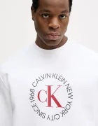 CALVIN KLEIN JEANS Суичър мъжки в бяло с принт LV14RE250G