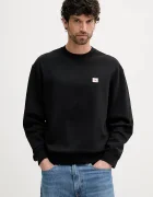CALVIN KLEIN JEANS Суичър мъжки в черно с изчистен дизайн LV04RC273G