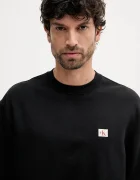 CALVIN KLEIN JEANS Суичър мъжки в черно с изчистен дизайн LV04RC273G