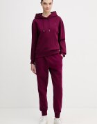 CALVIN KLEIN JEANS суичър с качулка дамски от памук виолетов LV047C224G
