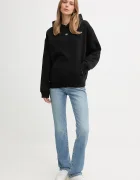 CALVIN KLEIN JEANS суичър с качулка дамски с памук черен LV047D232G