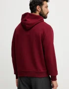 CALVIN KLEIN JEANS суичър с качулка мъжки памучен бордо LV04RD243G