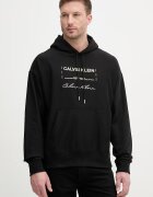 CALVIN KLEIN JEANS суичър с качулка мъжки с памук черен LV04RF247G