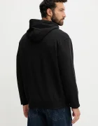 CALVIN KLEIN JEANS суичър с цип и качулка мъжки от памук черен LV04RD240G