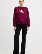 CALVIN KLEIN JEANS Суичър в лилаво с апликация LV047E825G
