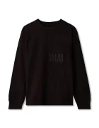 CALVIN KLEIN JEANS суичър за деца от памук черен LVCKFJA27B