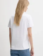 CALVIN KLEIN JEANS тениска basic дамска от памук бяла LV047B224G