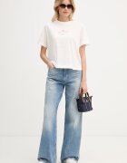 CALVIN KLEIN JEANS тениска дамска от памук бежова