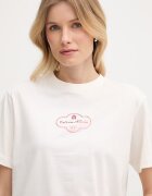 CALVIN KLEIN JEANS тениска дамска от памук бежова