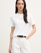 CALVIN KLEIN JEANS тениска дамска от памук бяла LV047C811G