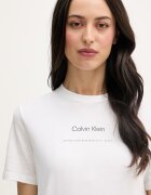 CALVIN KLEIN JEANS тениска дамска от памук бяла LV047C811G