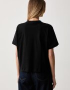 CALVIN KLEIN JEANS тениска дамска от памук черна LV047H802G