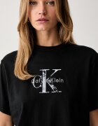 CALVIN KLEIN JEANS тениска дамска от памук черна LV047H802G