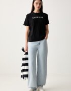 CALVIN KLEIN JEANS тениска дамска от памук черна LV047H803G