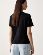 CALVIN KLEIN JEANS тениска дамска от памук черна LV047H803G