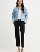 CALVIN KLEIN JEANS тениска дамска от памук с еластан бежова LV047F247G