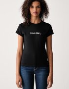 CALVIN KLEIN JEANS тениска дамска с памук черна LV047H835G