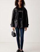 CALVIN KLEIN JEANS тениска дамска с памук черна LV047H835G