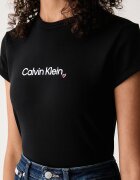 CALVIN KLEIN JEANS тениска дамска с памук черна LV047H835G